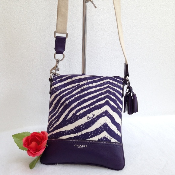 Coach Handbags - SOLD ~ Coach Legacy Zebra Print Crossbody - #49222